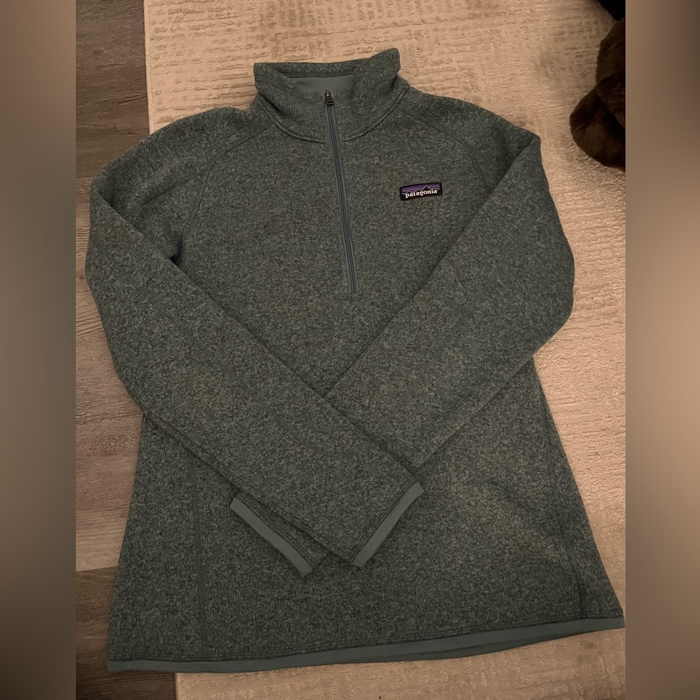 Patagonia W’s Better Sweater Forest Green Quarter-Zip Fleece